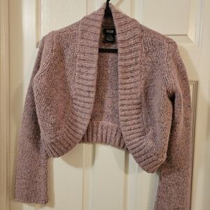 Chic Purple Knit Shrug by Loop